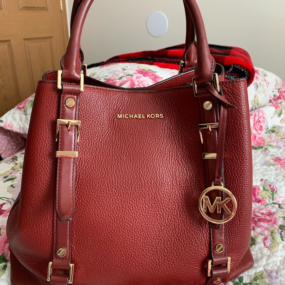 Michael Kors Red Bedford Legacy Tote